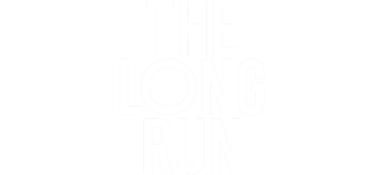 Aardvark The Long Run Logo White